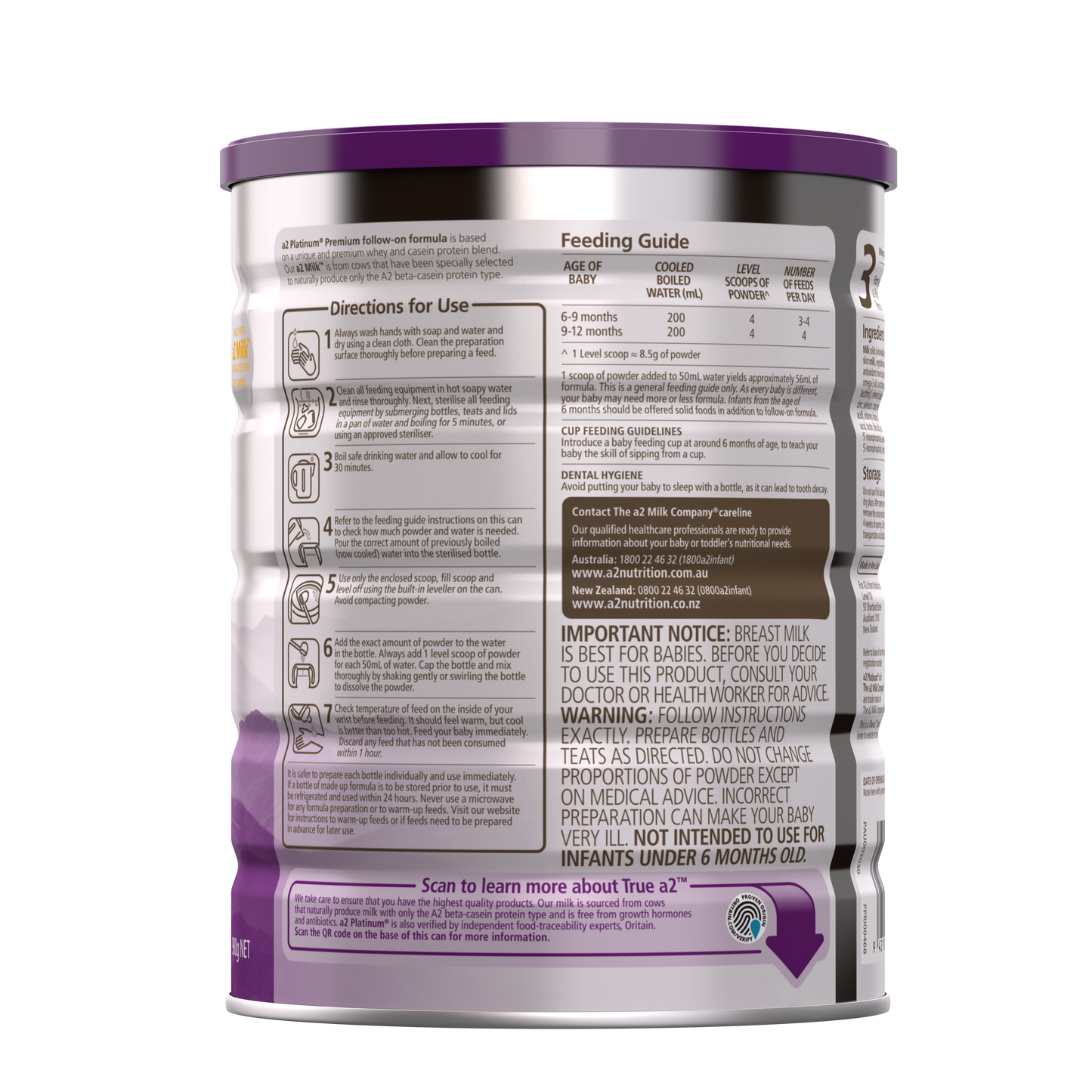a2 Platinum® Premium follow-on formula