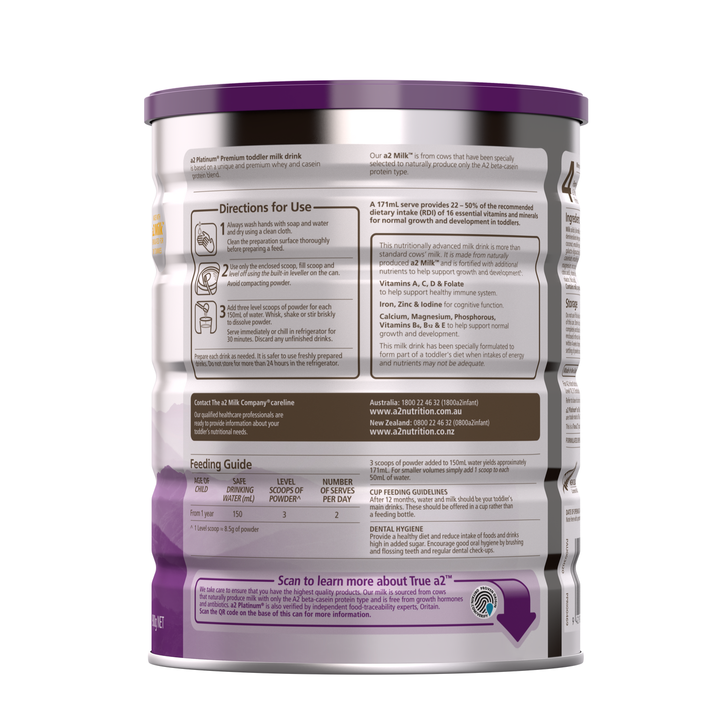 a2 Platinum® Premium toddler milk drink