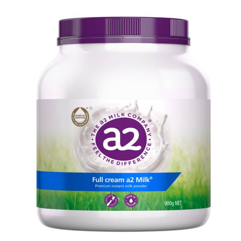 Full Cream a2 Milk® Premium instant milk powder 900g a2 Store®
