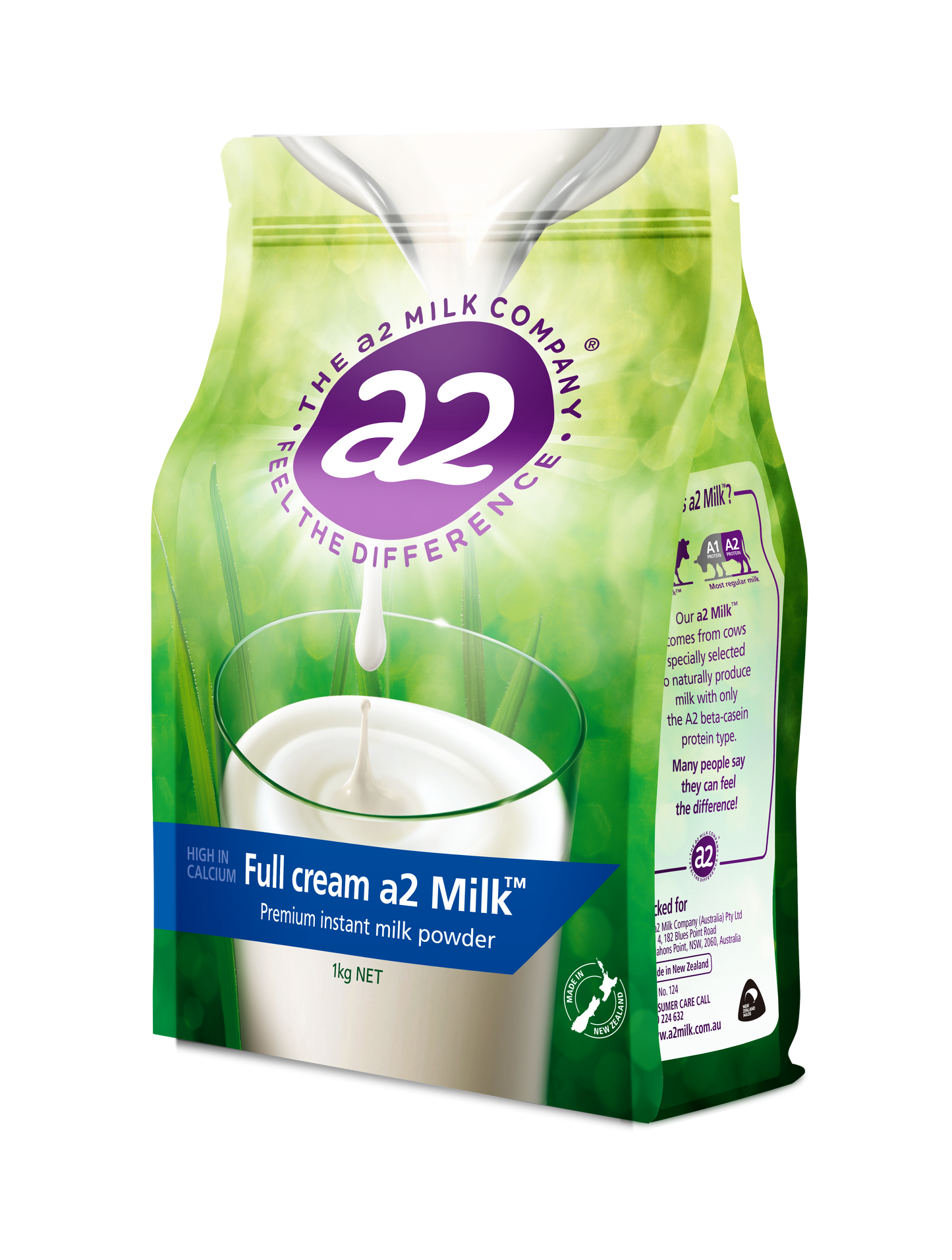 Full cream a2 Milk® Premium instant milk powder 1kg