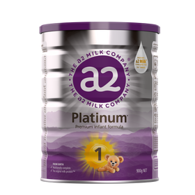 a2 Platinum Premium infant formula Stage 1 900g can, front of pack