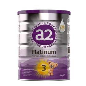 a2 Platinum Premium toddler milk drink Stage 3 900g can, front of pack