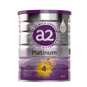 a2 Platinum Premium junior milk drink Stage 4 900g can, front of pack