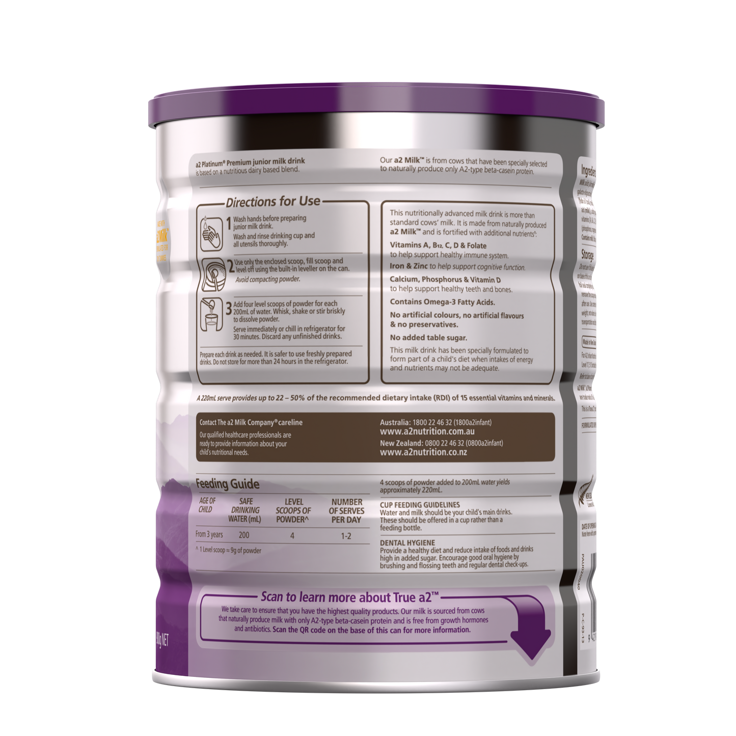 a2 Platinum® Premium junior milk drink